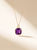 Luma African Amethyst Pendant - 18k Gold Vermeil