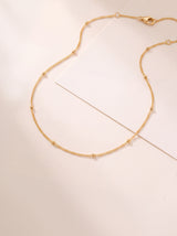 Strand Bead Chain Necklace - 18k Gold Vermeil