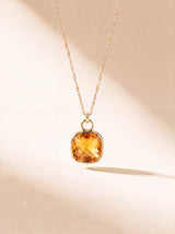Luma Citrine Pendant - 18k Gold Vermeil