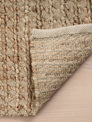 Sutton Hand-woven Wool Jute Rug - Brown