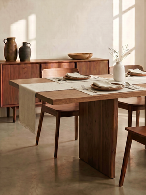 Rivello European Linen Fringe Table Linen Set