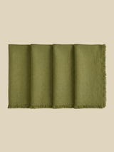 Cevill European Linen Fringe Table Linen Set