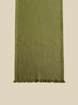 Cevill European Linen Fringe Table Linen Set