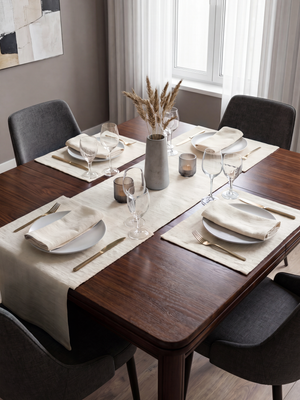 Ben Organic Slub Cotton Table Linen Set