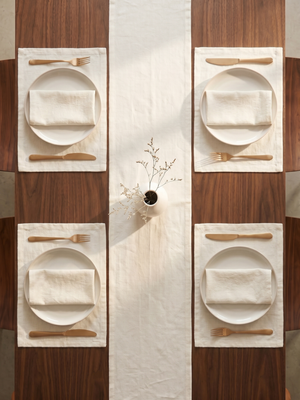 Ben Organic Slub Cotton Table Linen Set