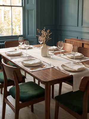 Ben Organic Slub Cotton Table Linen Set
