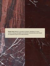 Petra Burgundy Marble Side Table