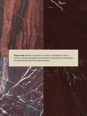 Petra Burgundy Marble Side Table