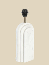 Luisa Raffia Lampshade with Arko Marble Geometric Lamp Base