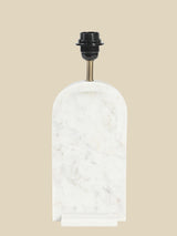 Luisa Raffia Lampshade with Arko Marble Geometric Lamp Base