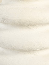 Luisa Raffia Lampshade with Sora Paper Mache Sculptural Lamp Base