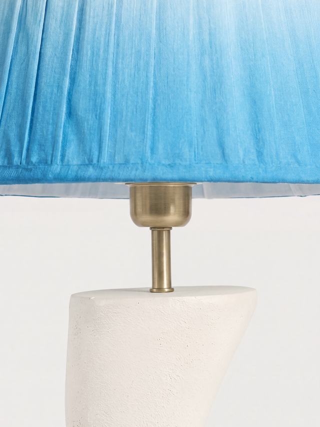 Saskia Silk Ombre Lampshade with Miru Paper Mache Base
