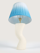 Saskia Silk Ombre Lampshade with Miru Paper Mache Base
