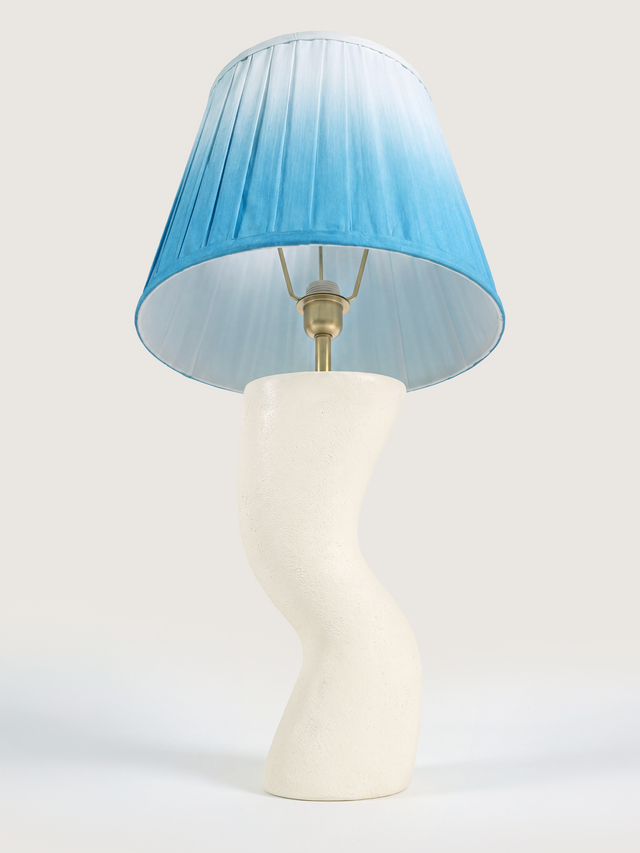 Saskia Silk Ombre Lampshade with Miru Paper Mache Base