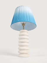 Saskia Silk Ombre Lampshade with Sora Paper Mache Base