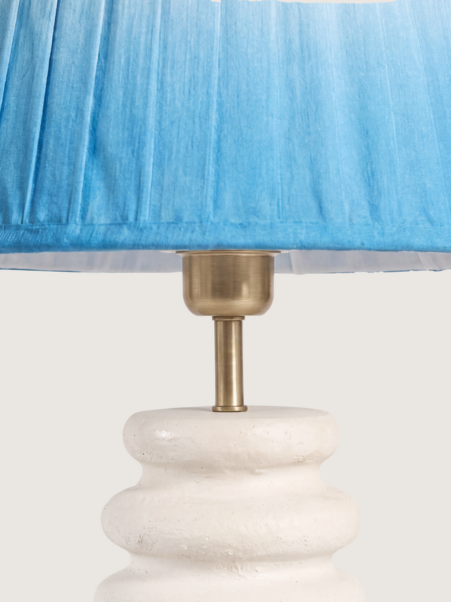 Saskia Silk Ombre Lampshade with Sora Paper Mache Base