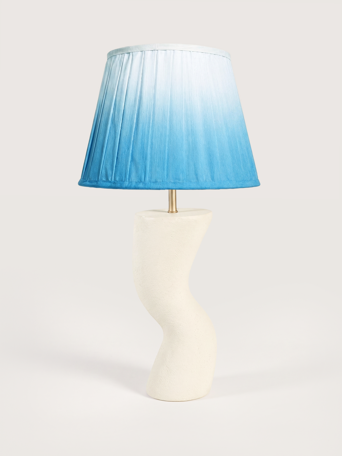 Saskia Silk Ombre Lampshade with Miru Paper Mache Base