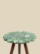 Ben Agate Side Table - Green