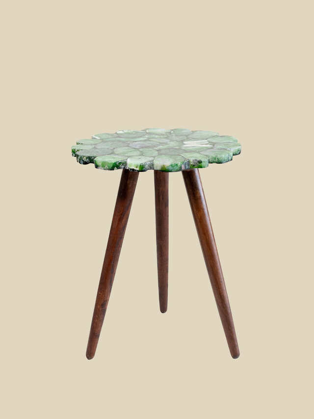 Ben Agate Side Table - Green