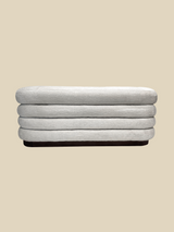 Khalia Ivory Storage Ottoman