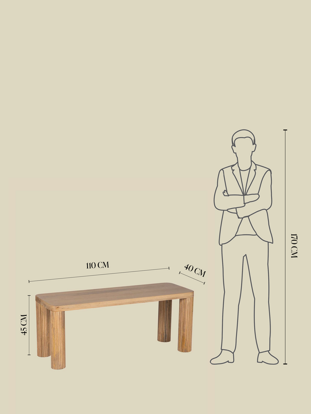 Sterling Wooden Bench