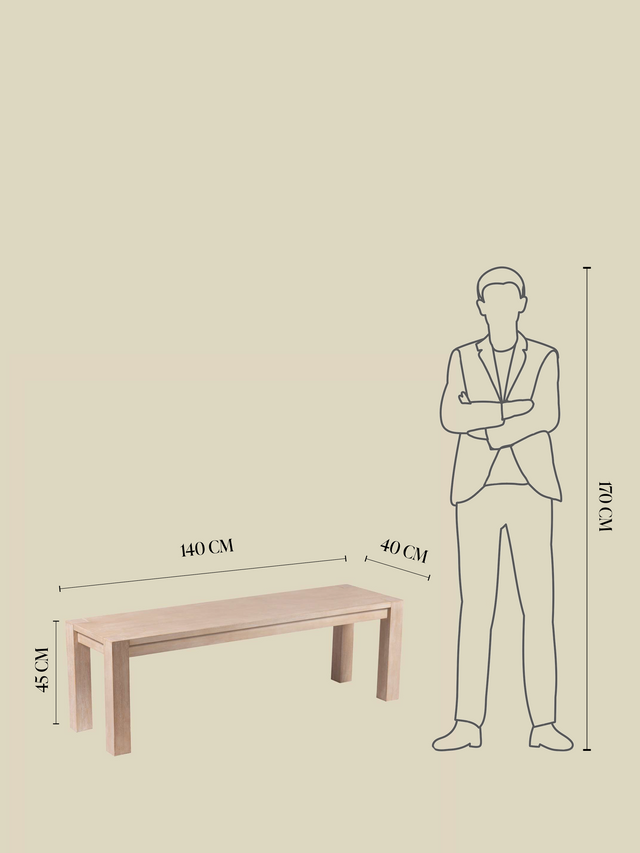 Charles Wooden Bench