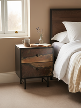 Astra Two Drawer Bedside Table