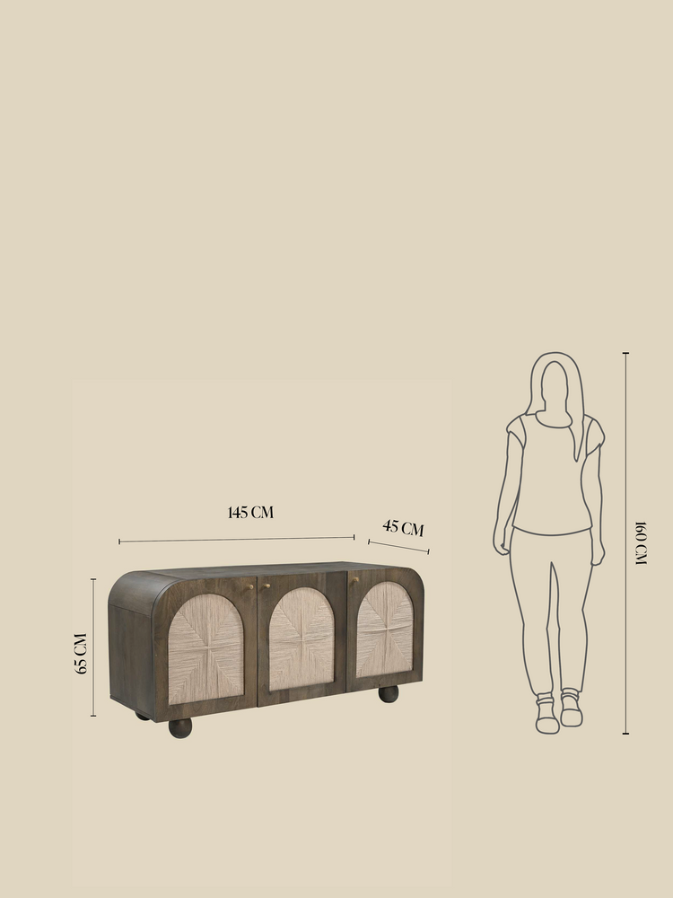Ayra Three Door Sideboard