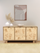 Aurea Burl Three Door Cabinet - Natural