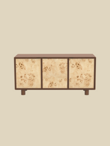 Aurea Burl Three Door Sideboard - Walnut