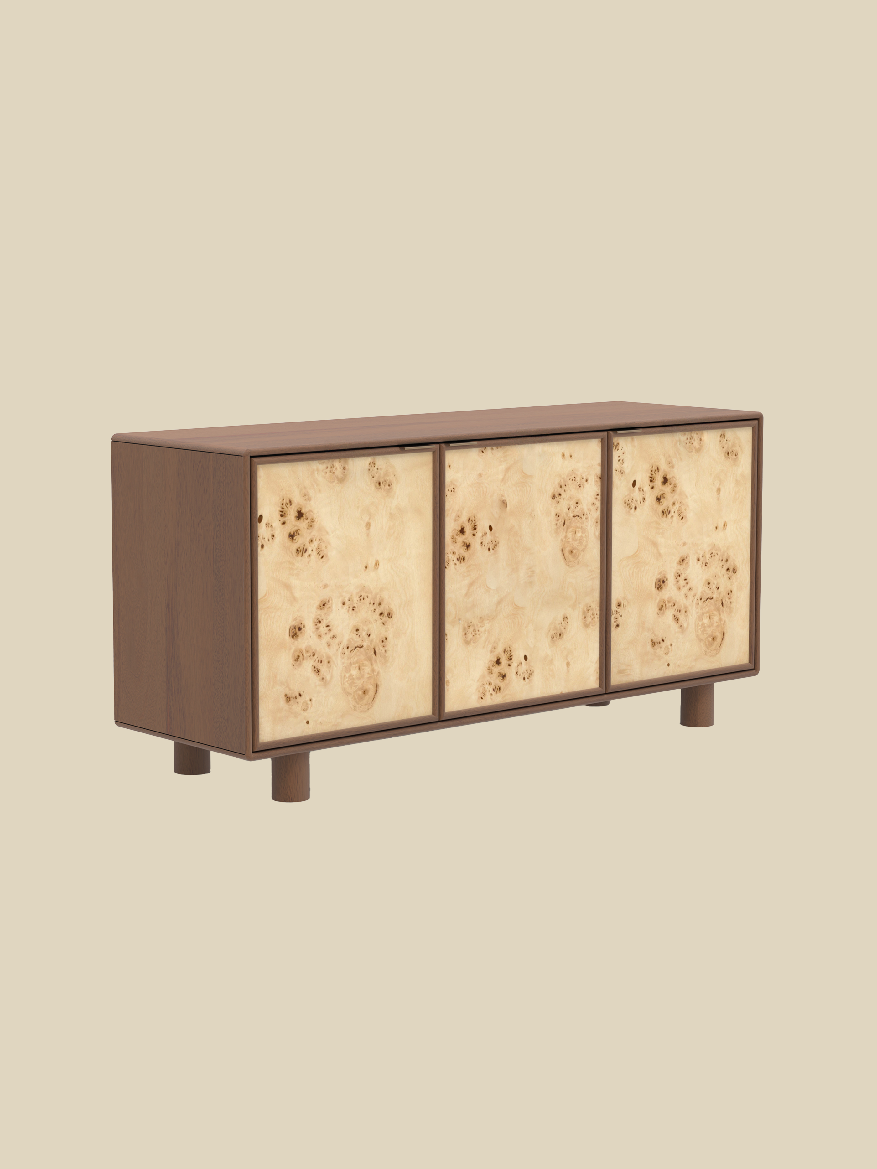 Aurea Burl Three Door Sideboard Walnut FABLEROOM aurea-burl-three-door-sideboard-walnut-fableroom