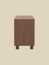 Aurea Burl Three Door Sideboard - Walnut