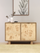 Aurea Burl Two Door Cabinet - Natural