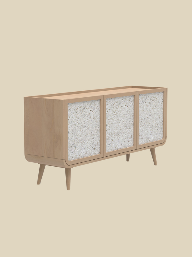 Kael Three Door Cabinet - Natural