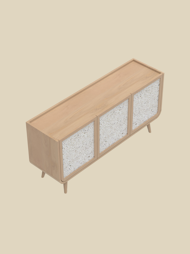 Kael Three Door Cabinet - Natural