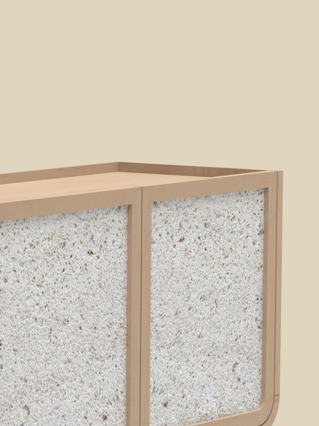 Kael Three Door Cabinet - Natural