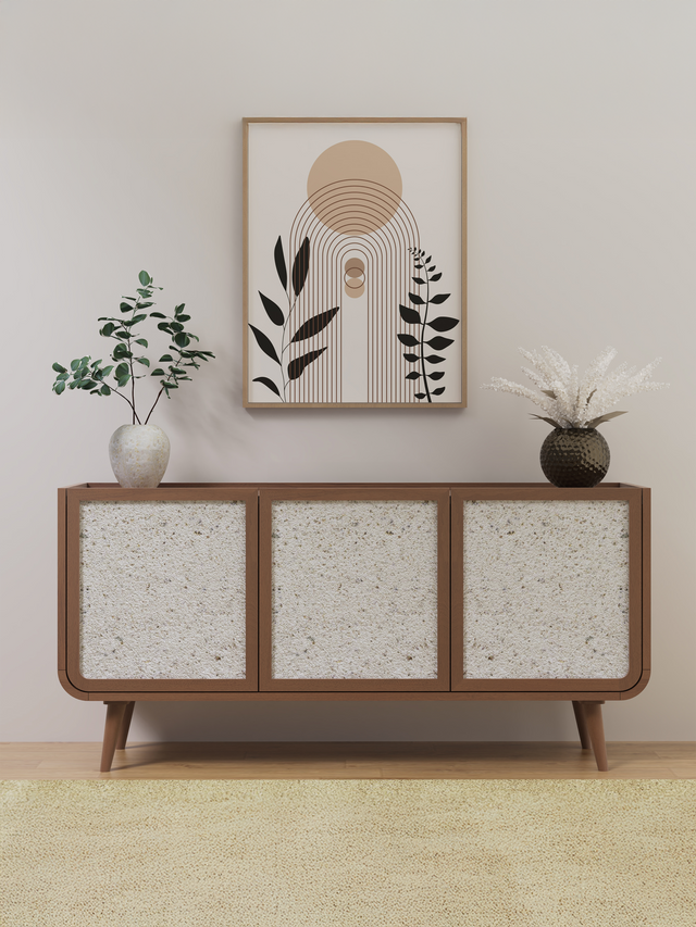 Kael Three Door Cabinet - Walnut