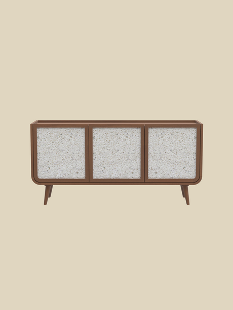Kael Three Door Cabinet - Walnut