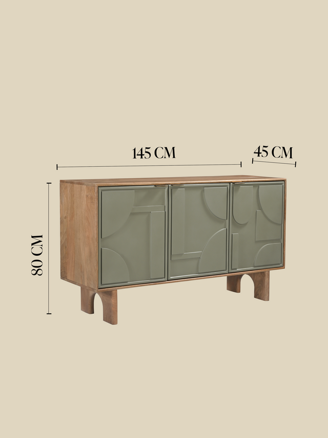 Verde Three Door Cabinet