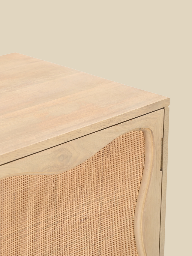 Carlo Two Door Cabinet With Cane