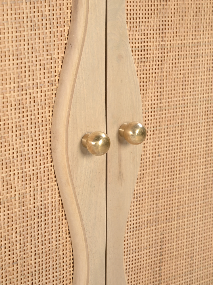 Carlo Two Door Cabinet With Cane