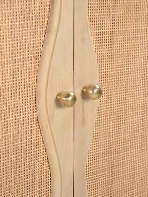Carlo Two Door Cabinet With Cane