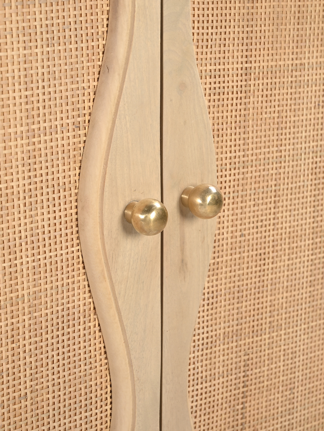 Carlo Two Door Cabinet With Cane