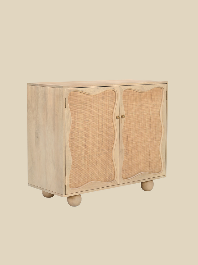 Carlo Two Door Cabinet With Cane