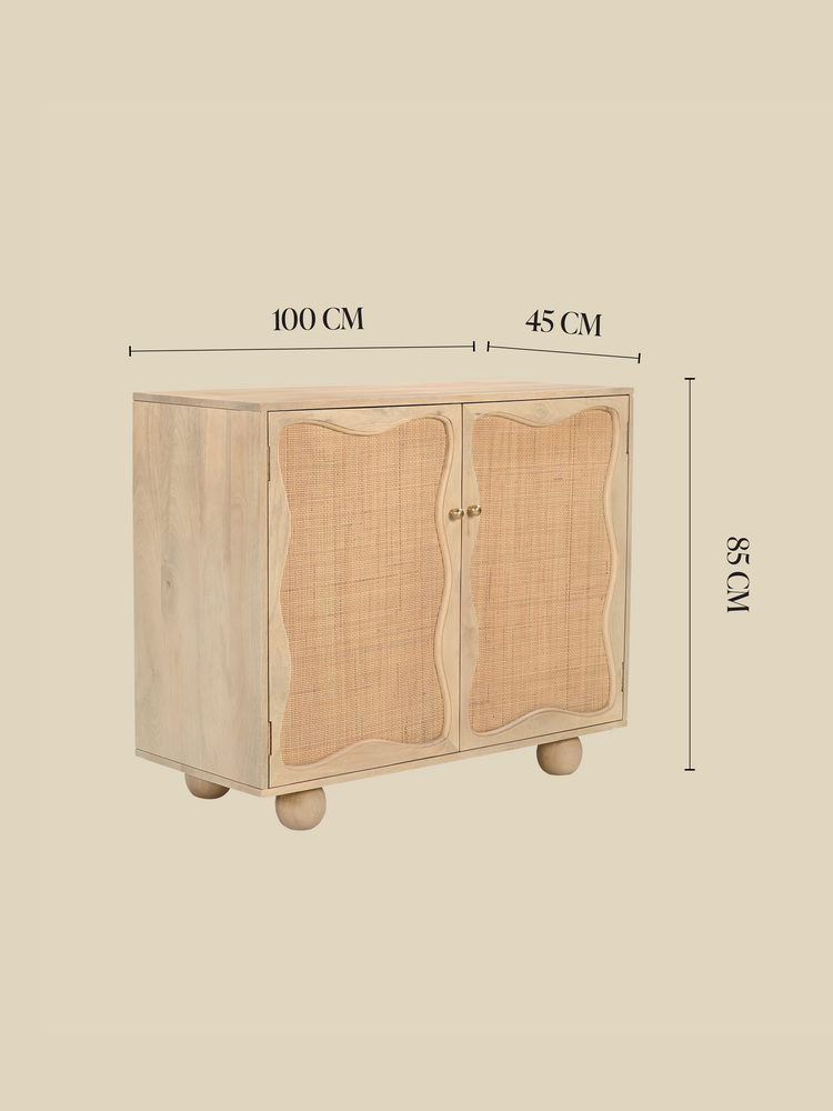 Carlo Two Door Cabinet With Cane