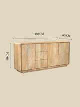 Aura Three Door Sideboard