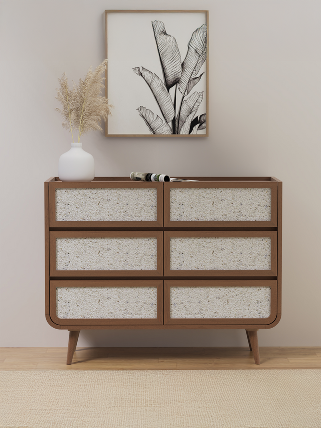 Kael Six Drawer Chest - Walnut