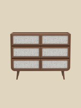Kael Six Drawer Chest - Walnut