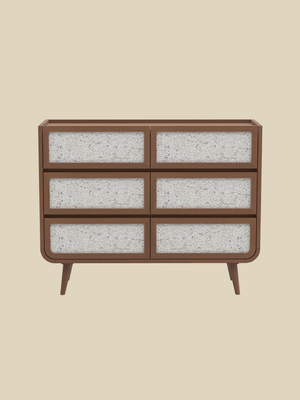 Kael Six Drawer Chest - Walnut