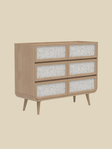 Kael Six Drawer Chest - Natural